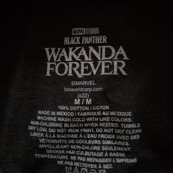 Marvel Wakanda Forever Tshirt (Black Panther) - Picture 4 of 6